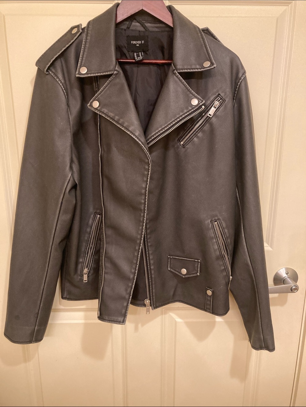 Forever 21 Mens Faux Leather Jacket